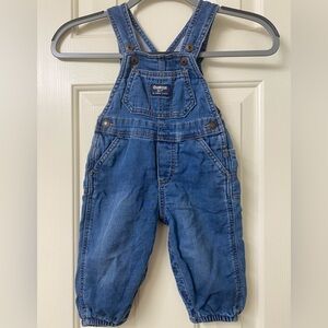 OshKosh B'gosh Classic Blue Kids Overalls Size 12 Months